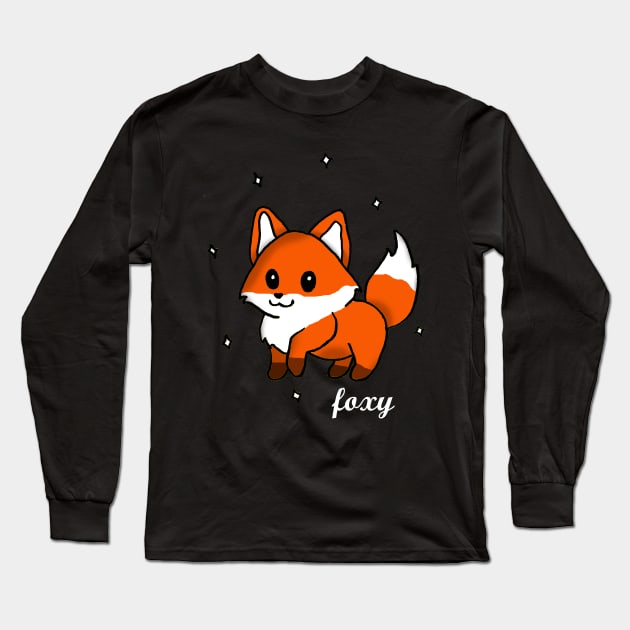 Foxy Long Sleeve T-Shirt by deadlydelicatedesigns